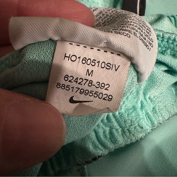 Nike Women's Running Shorts Mint Green Black Zebra Animal Print Lined Workout - Picture 3 of 12